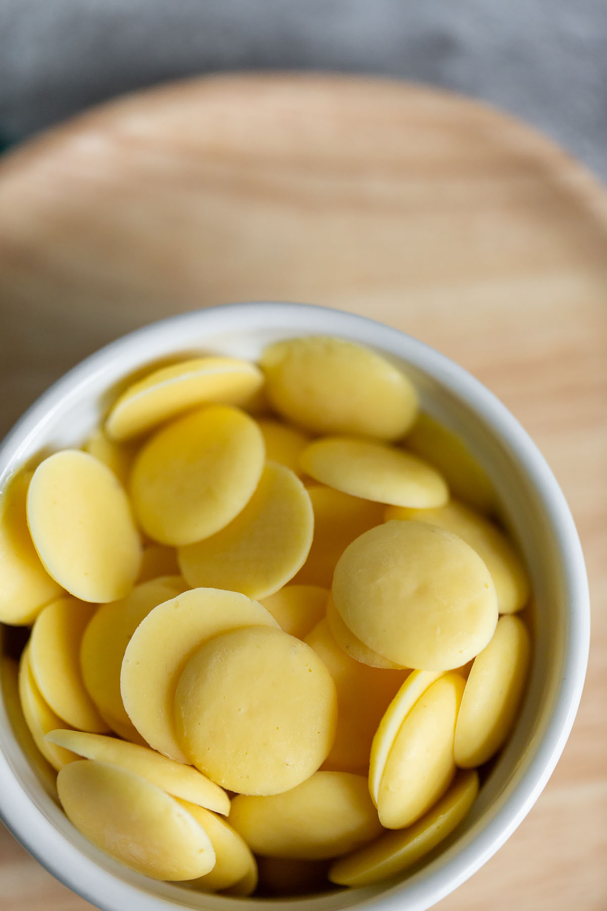 frozen yogurt bites in a bowl