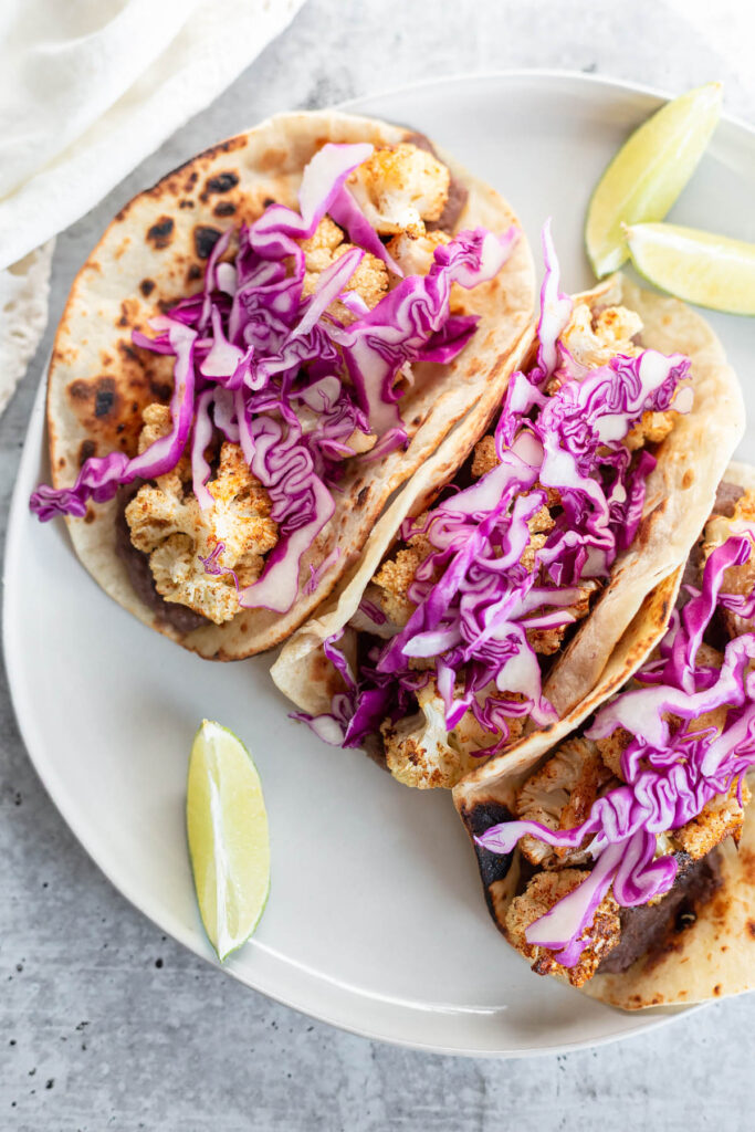 Easy Vegan Cauliflower Tacos Food Banjo