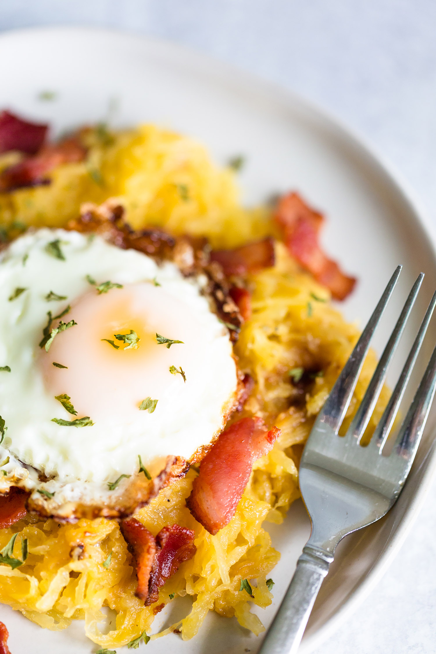 deconstructed spaghetti squash carbonara