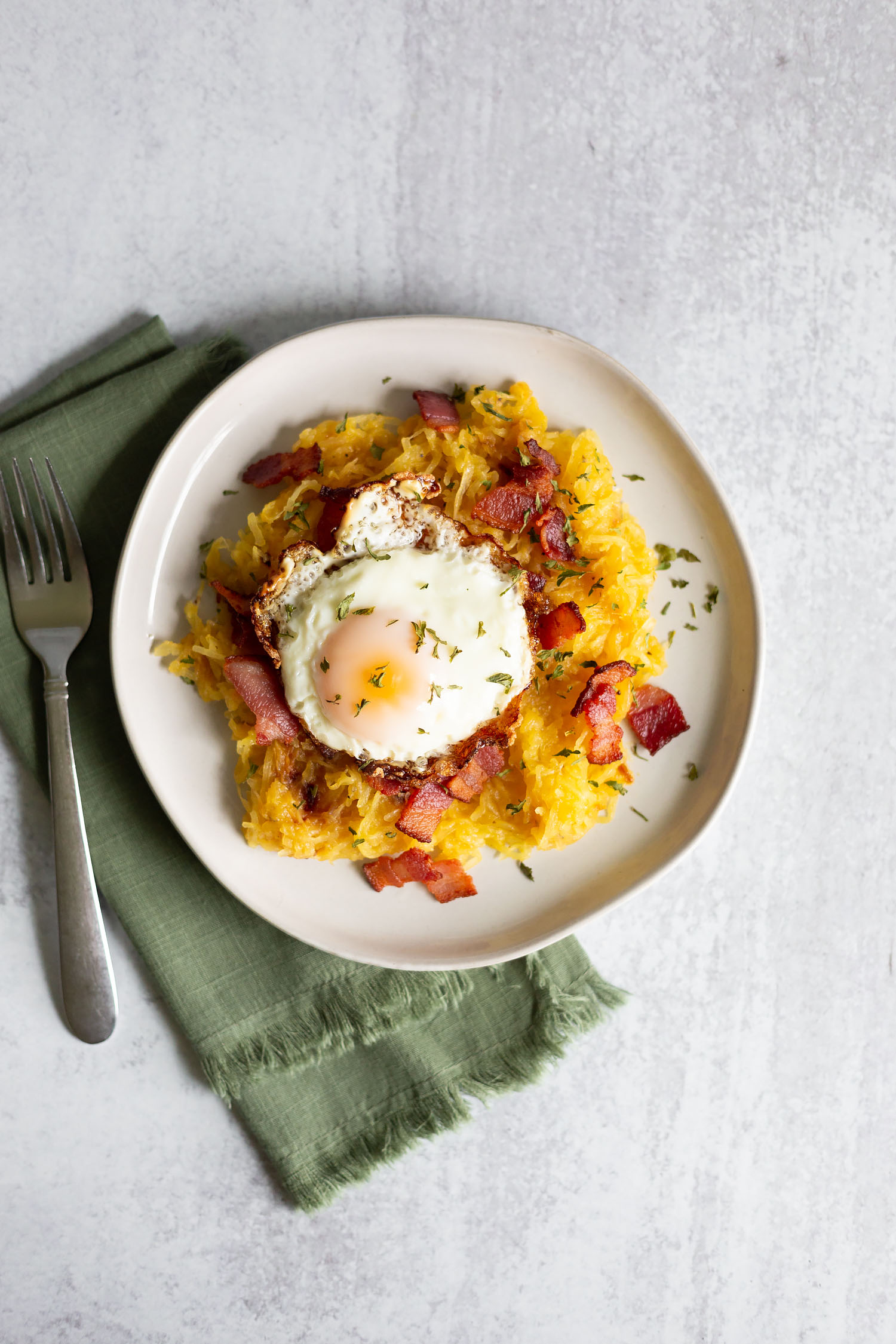 spaghetti squash carbonara