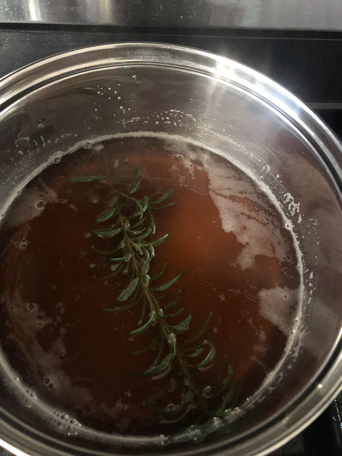 honey syrup with rosemary