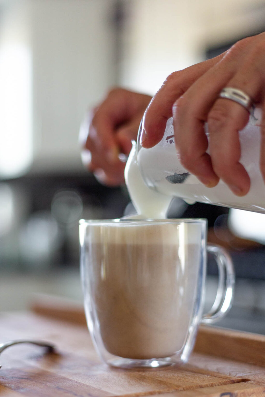 French Press Latte - Food Banjo