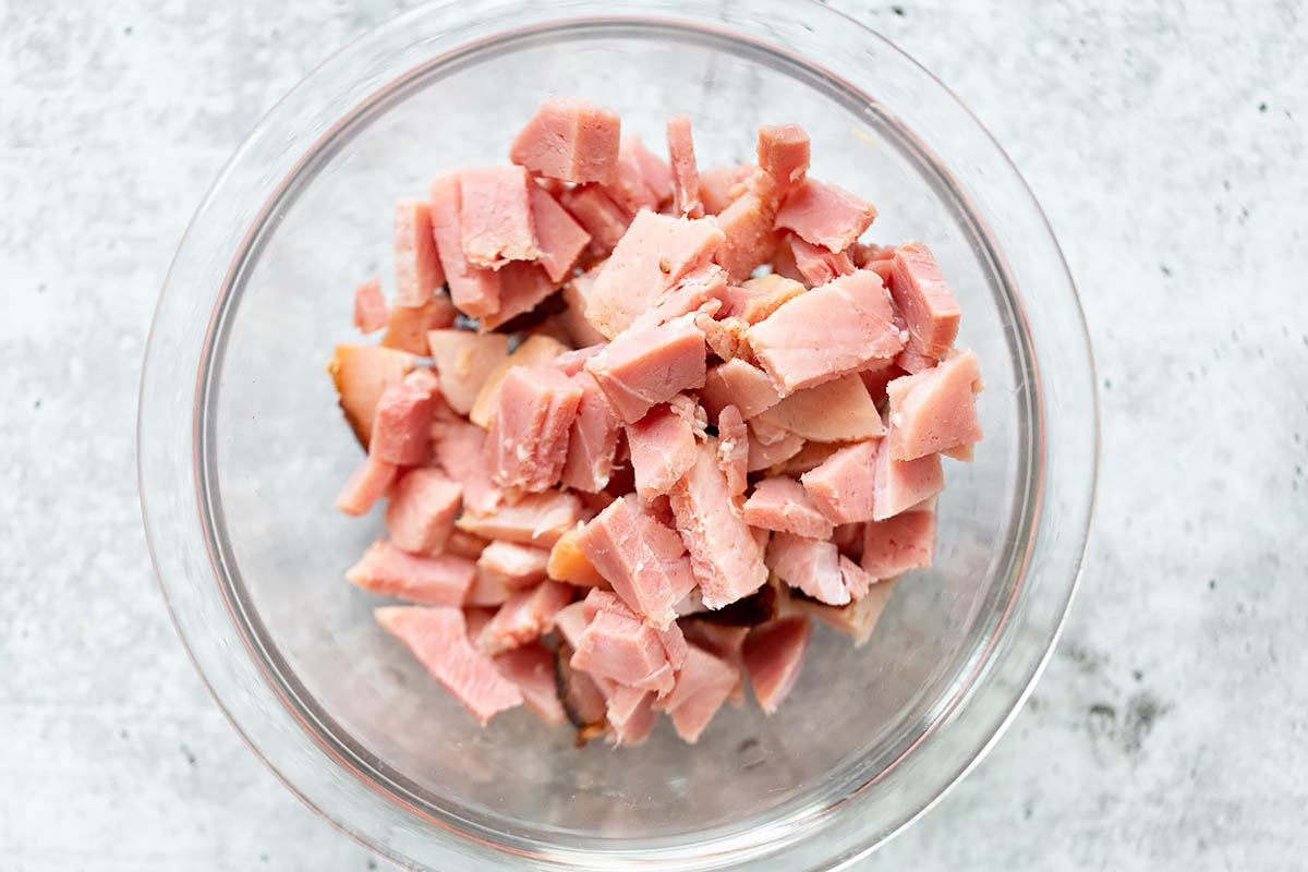 diced ham