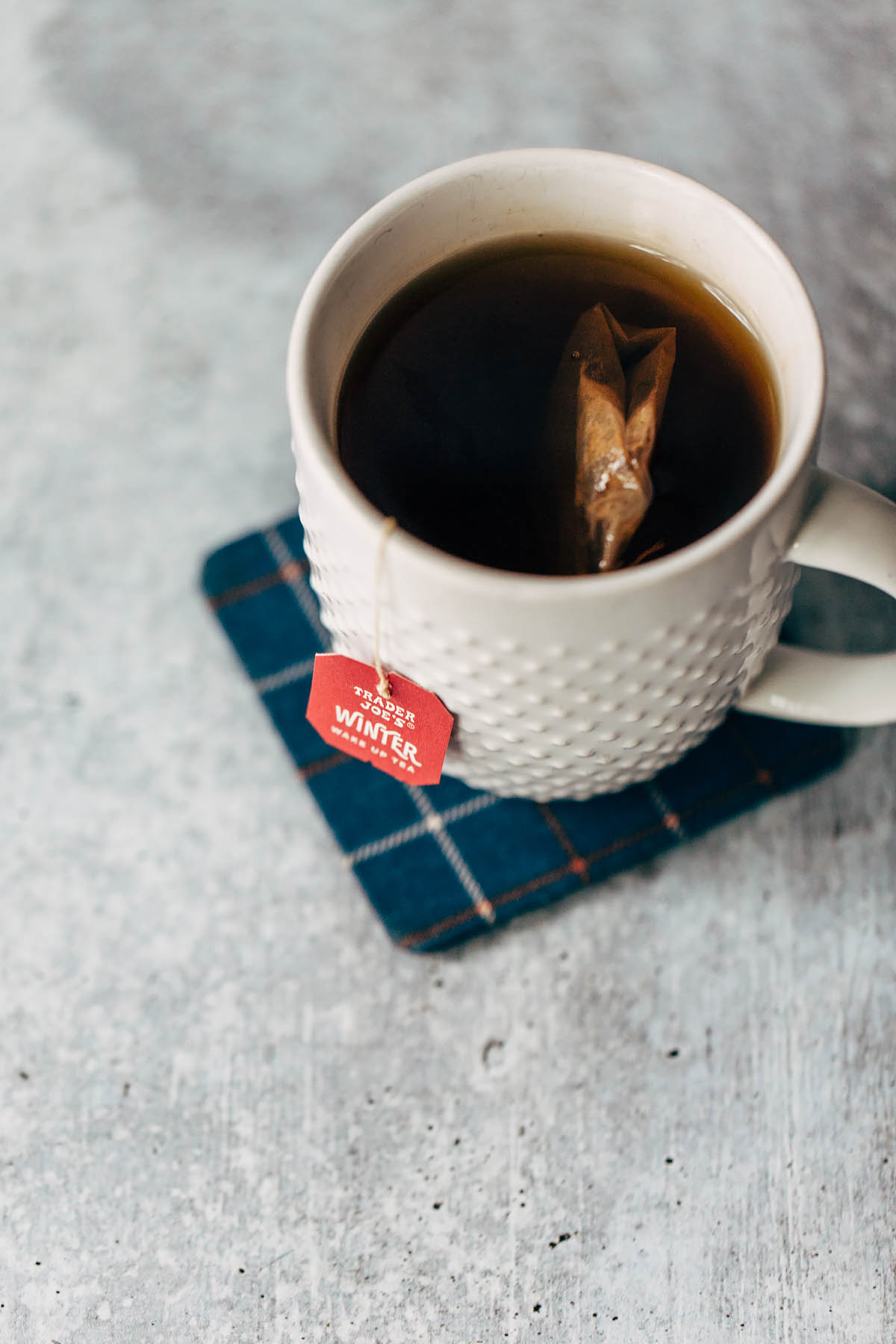 trader joes winter tea in a mug