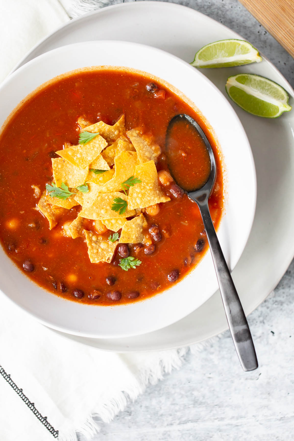 vegan tortilla soup