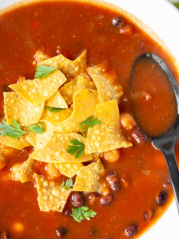 vegan tortilla soup