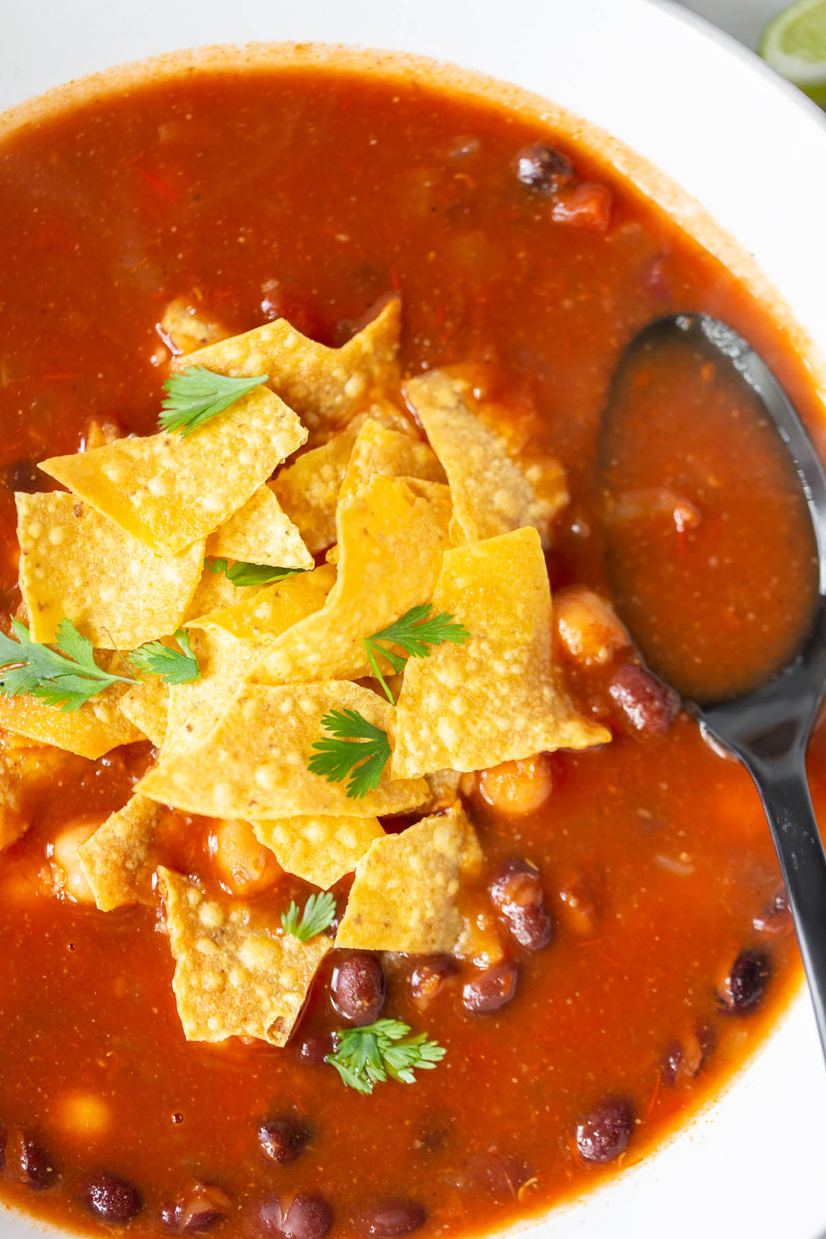 vegan tortilla soup