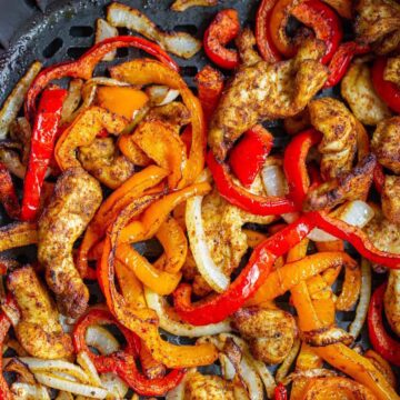 Air fryer chicken fajitas