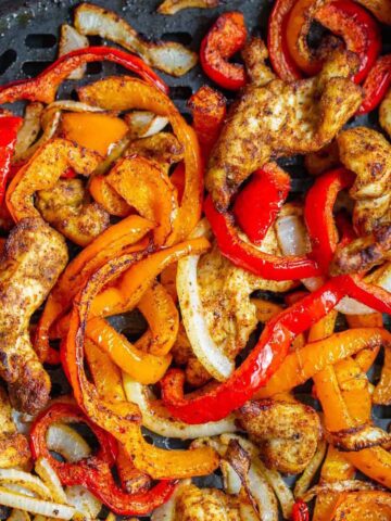 Air fryer chicken fajitas