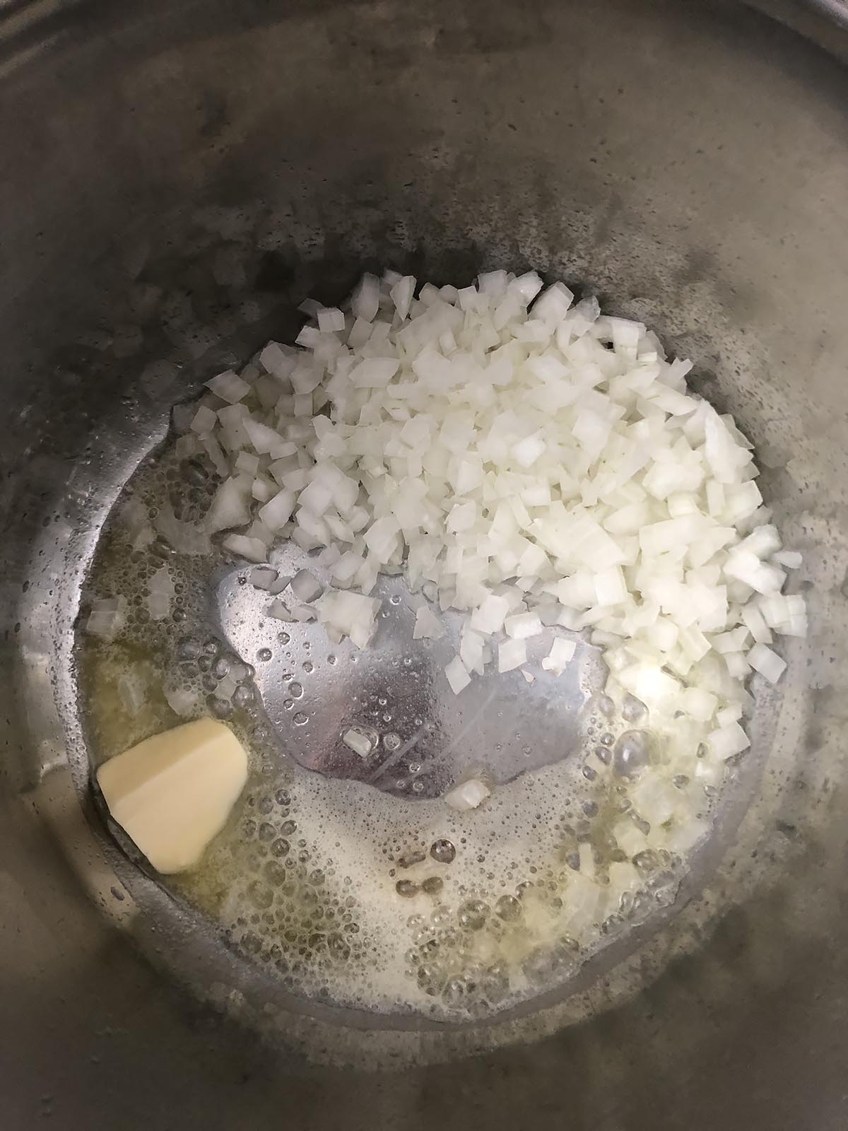 onions and butter