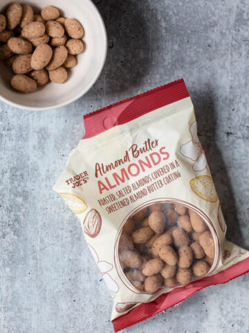 almond butter almonds - bag from Trader Joe's