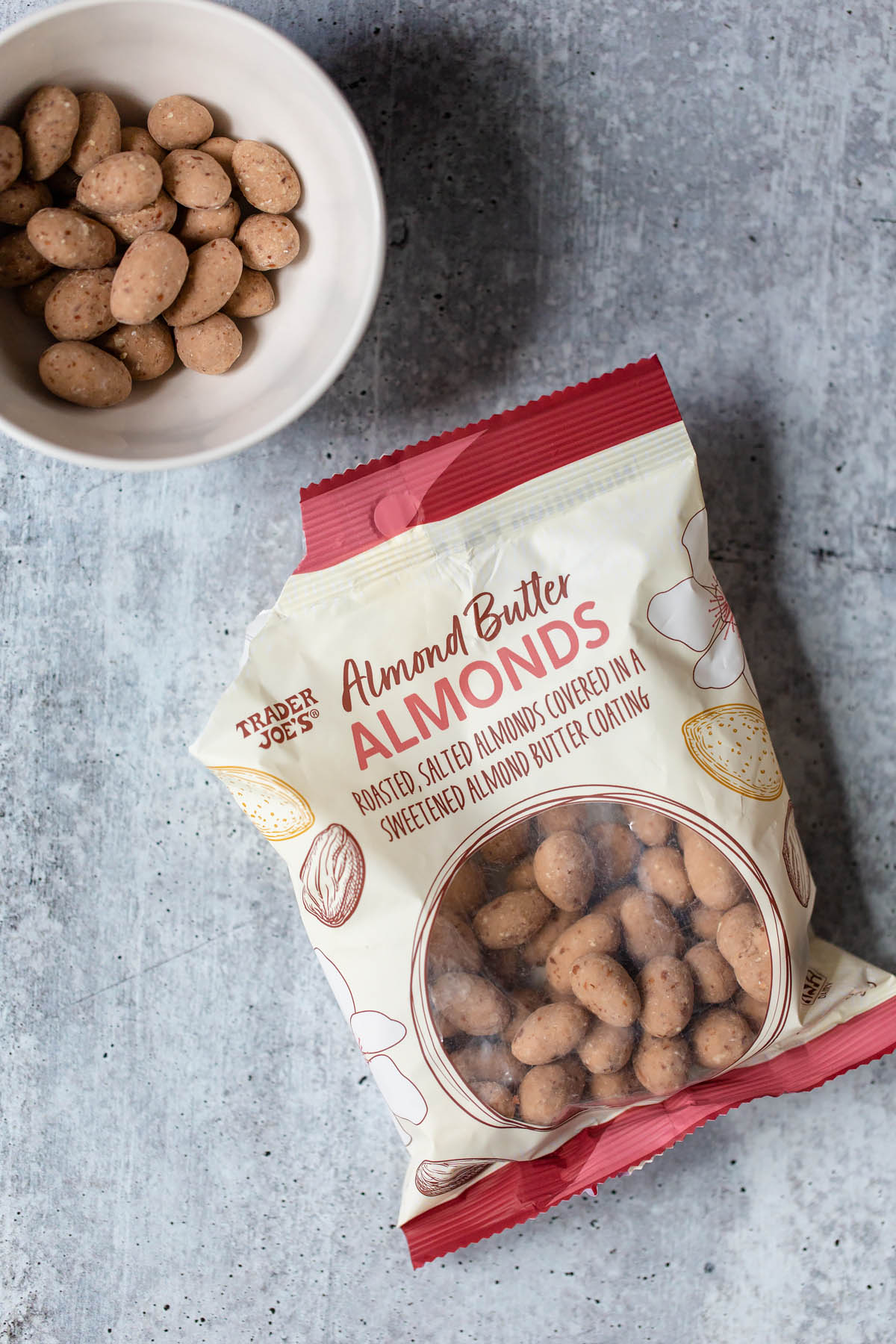 almond butter almonds - bag from Trader Joe's