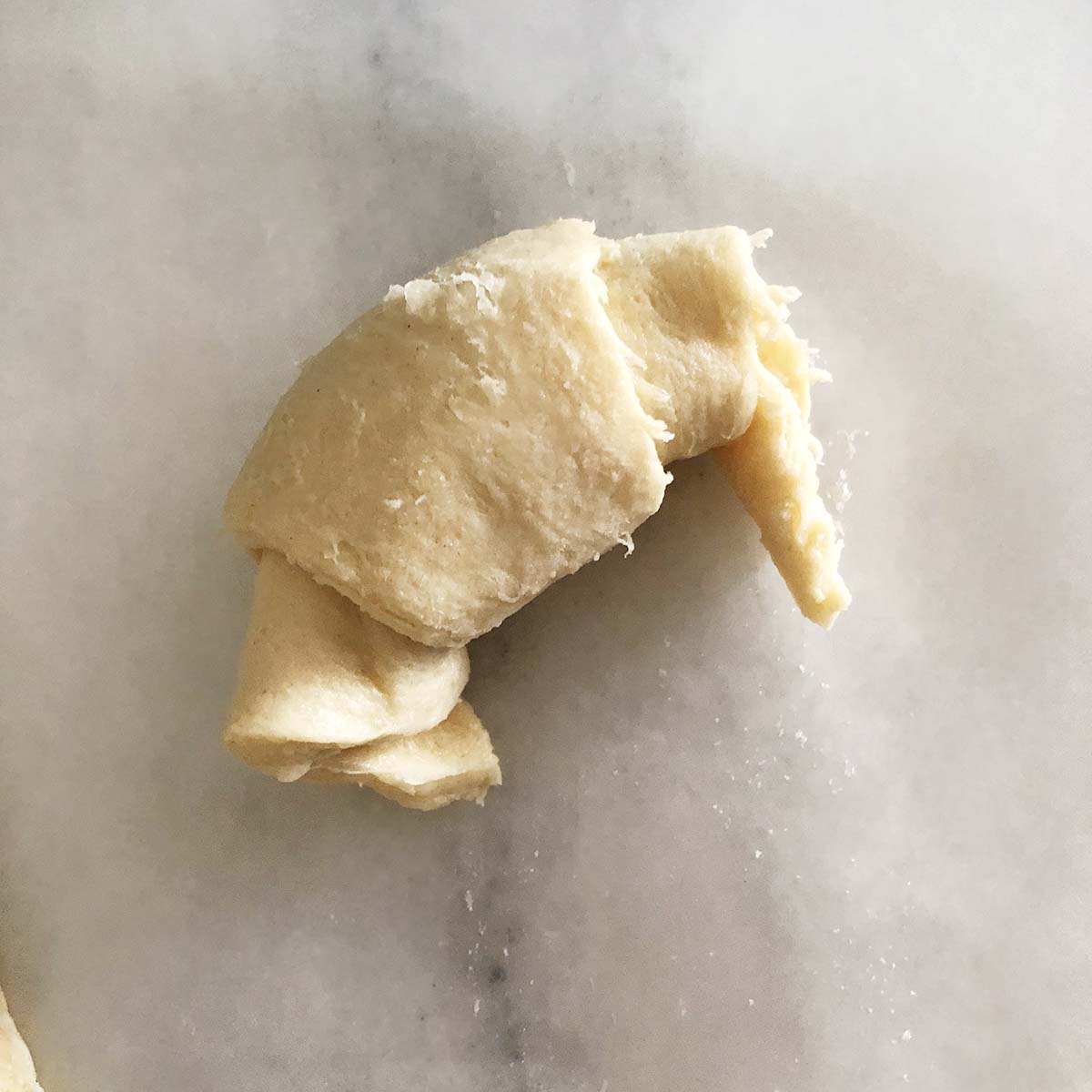 crescent roll rolled up