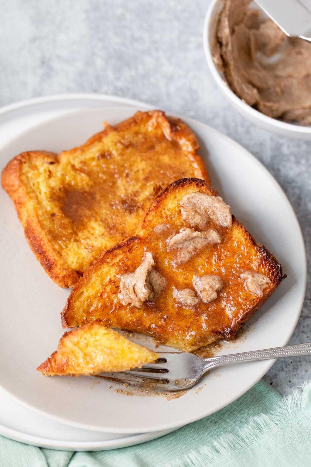 Air Fryer French Toast with Brown Sugar Butter Food Banjo
