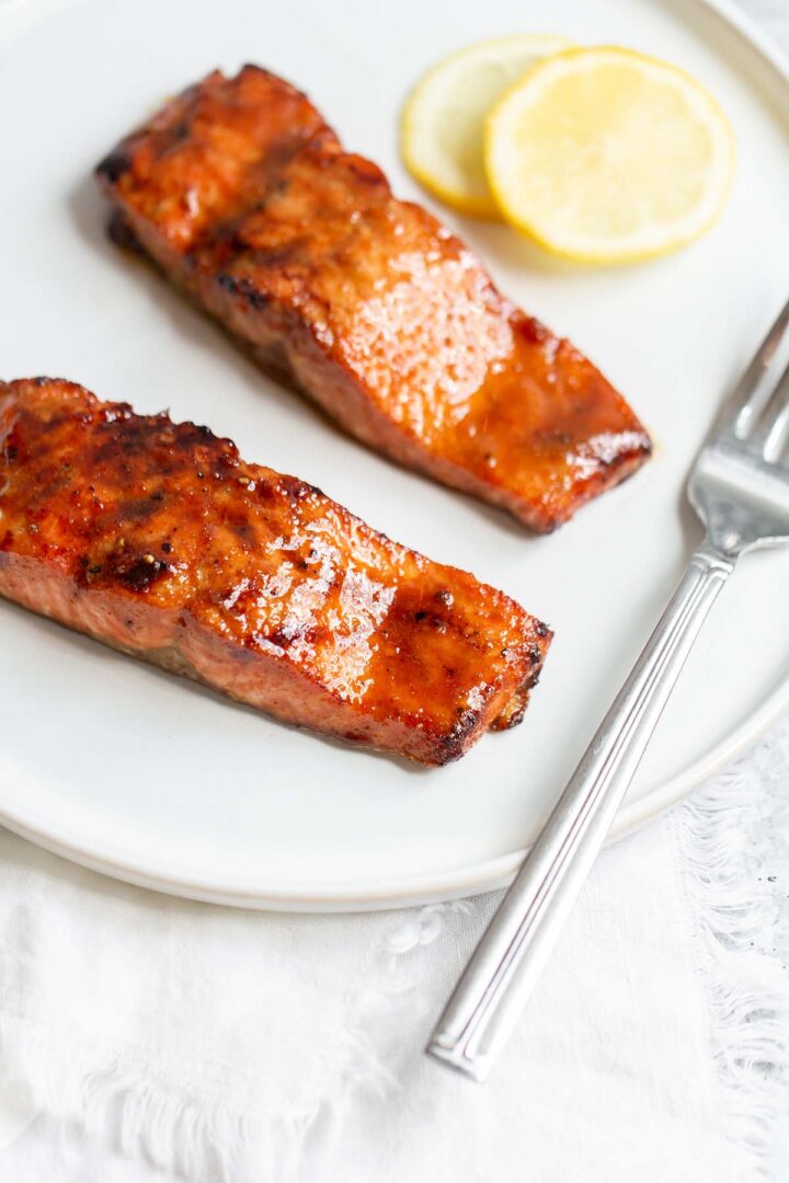 Air Fryer Honey Garlic Salmon Food Banjo