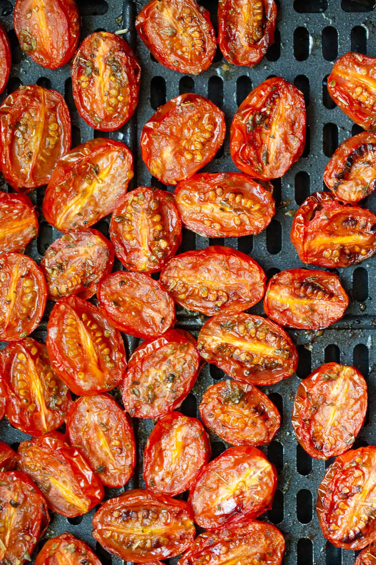 roasted tomatoes up close