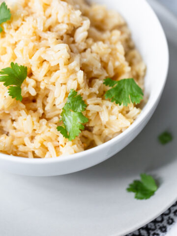 peri-peri rice up close