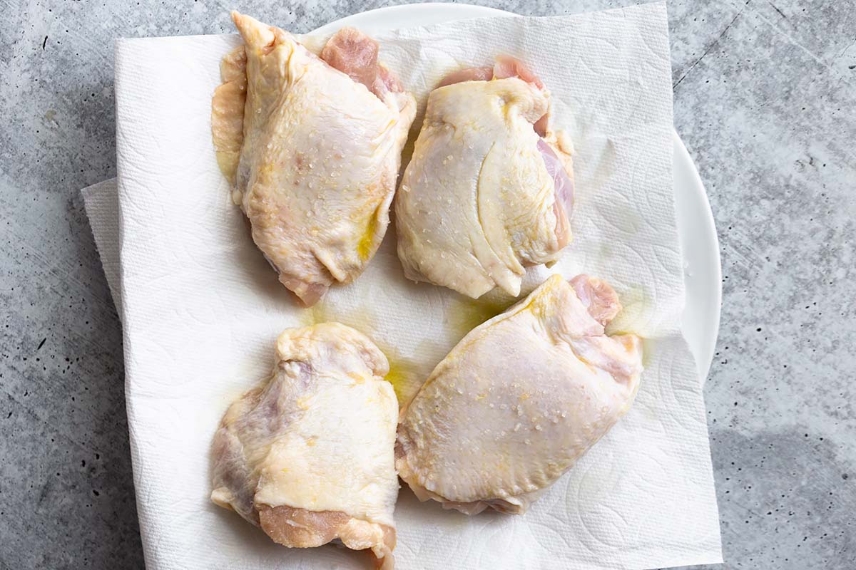 raw chicken thighs