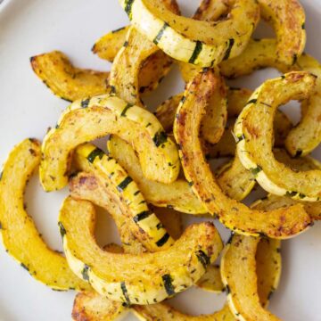 air fryer delicata squash slices