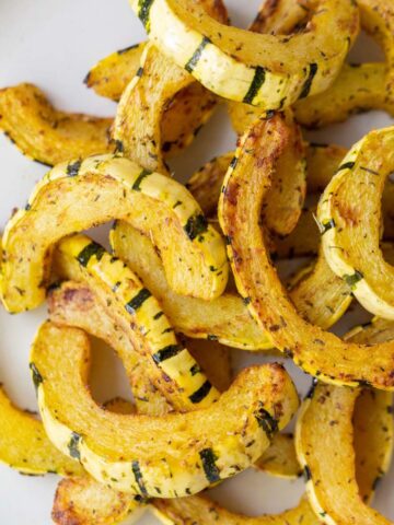 air fryer delicata squash slices