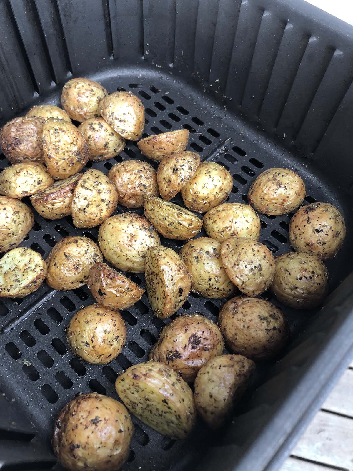 potatoes in an air fryer