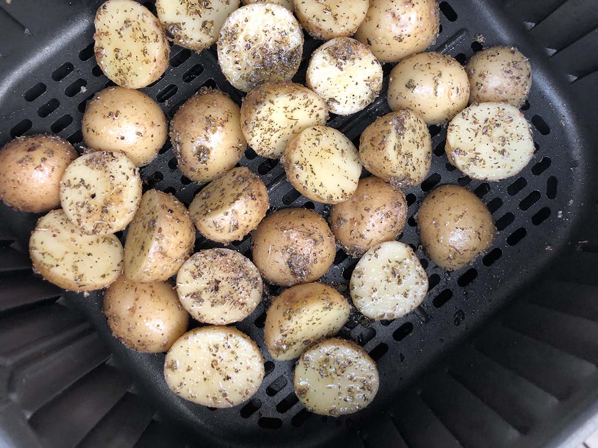 potatoes in an air fryer