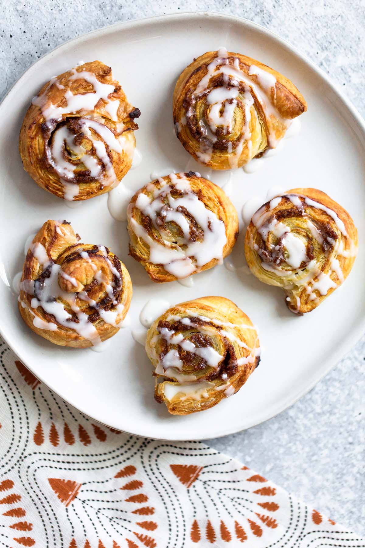 pumpkin pinwheels with glaze