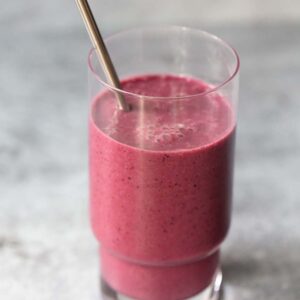 Kefir smoothie in a glass