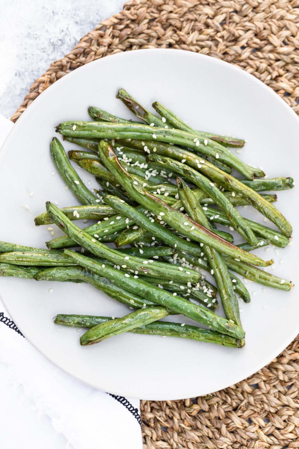 Air Fryer Sesame Green Beans Food Banjo