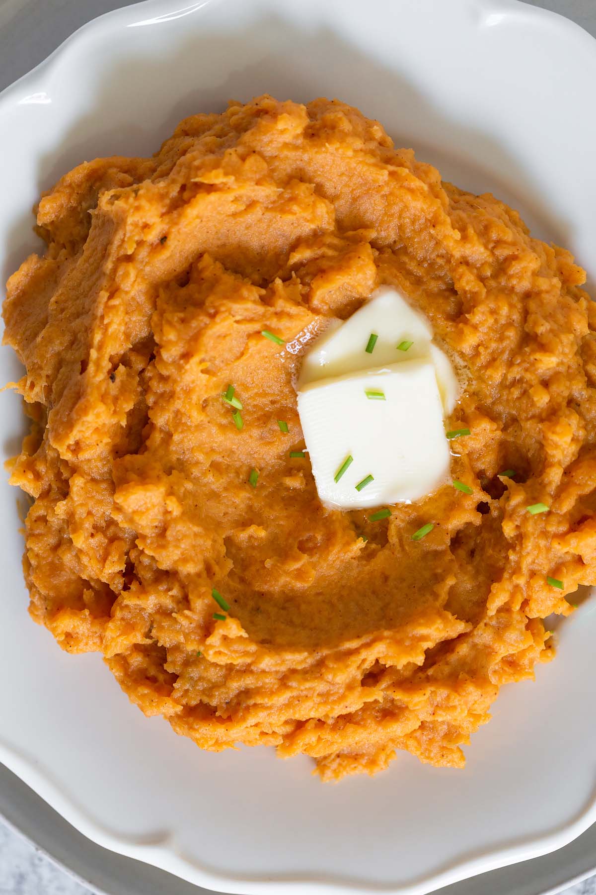 chipotle mashed sweet potatoes with butter