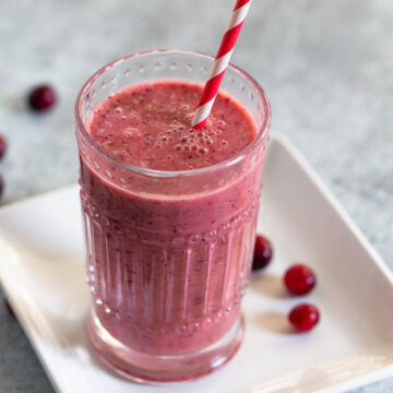 Cranberry smoothie