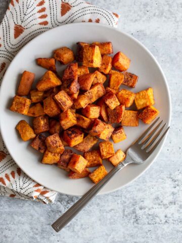 sweet potatoes on a plate