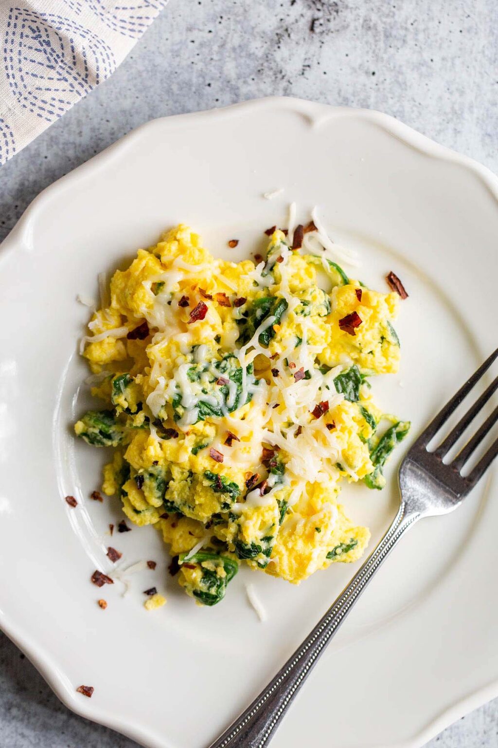Scrambled Eggs with Spinach Food Banjo