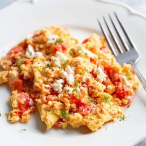 feta scrambled eggs