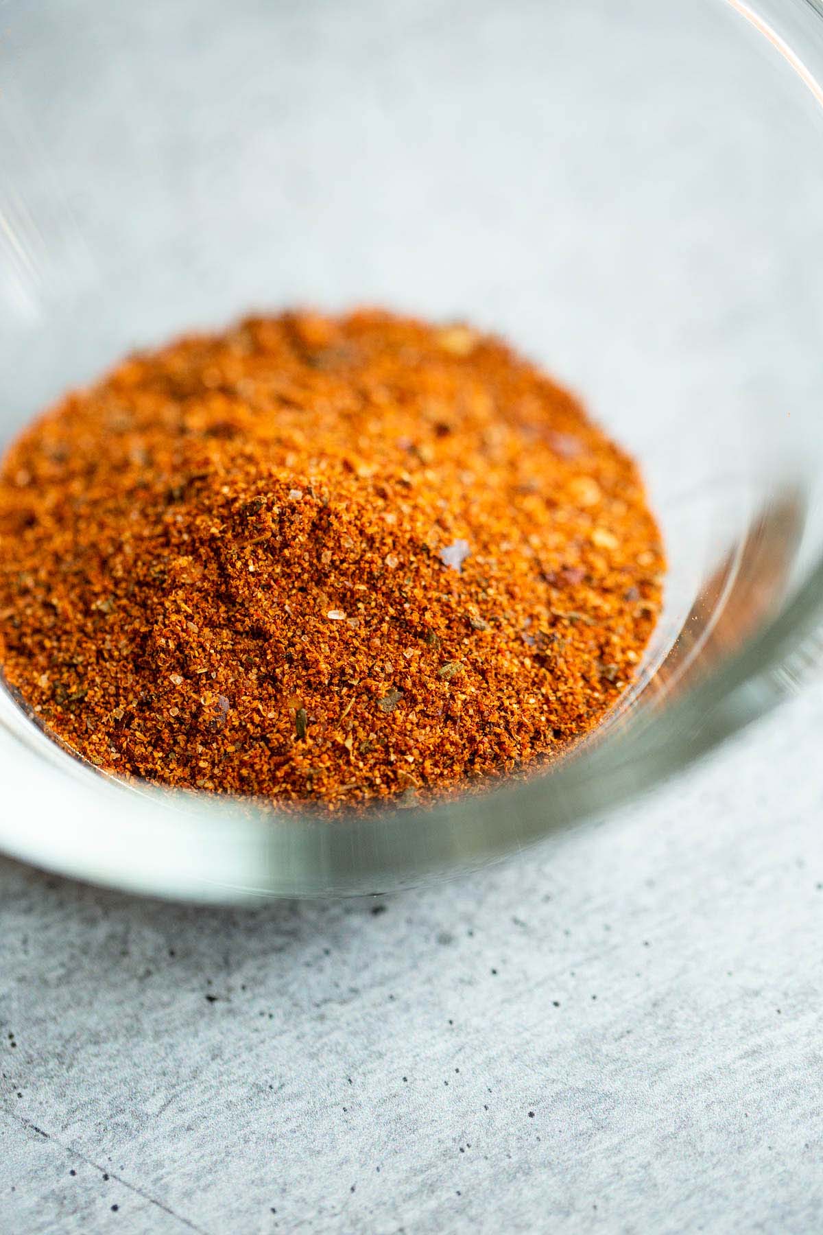 ground harissa spice in a bowl.