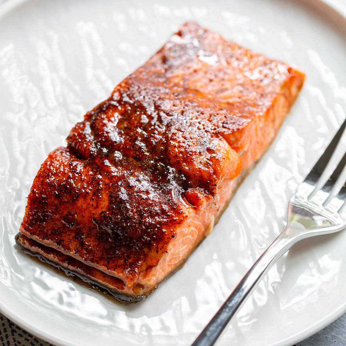 air fryer salmon glaze burnt sugar example