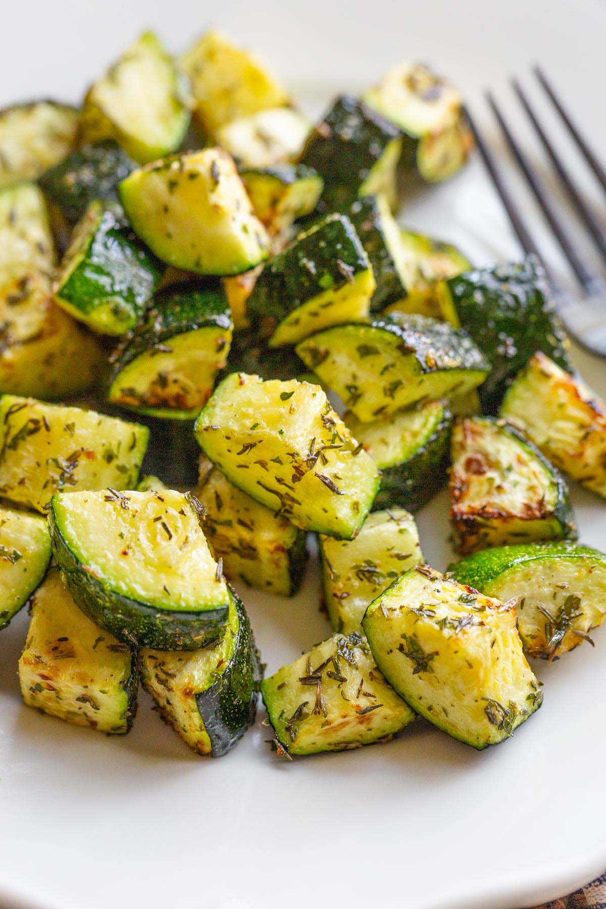 Zucchini up close.