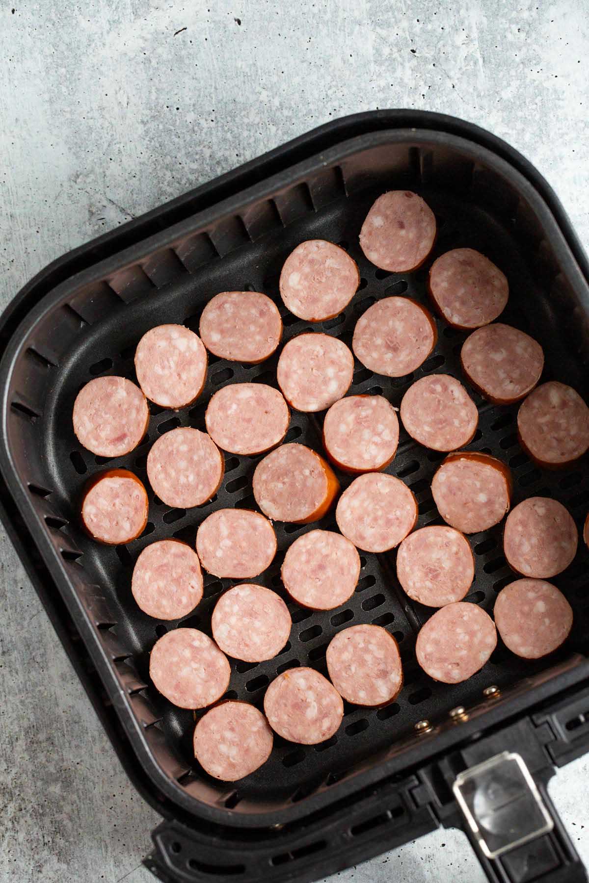 kielbasa slices in the air fryer