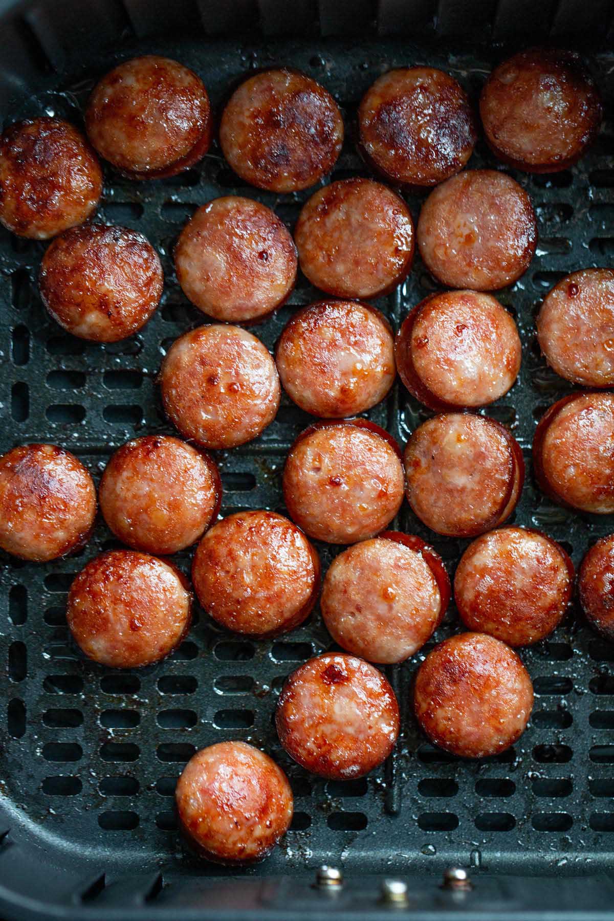 kielbasa slices in the air fryer