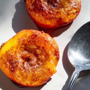 Air fryer peaches