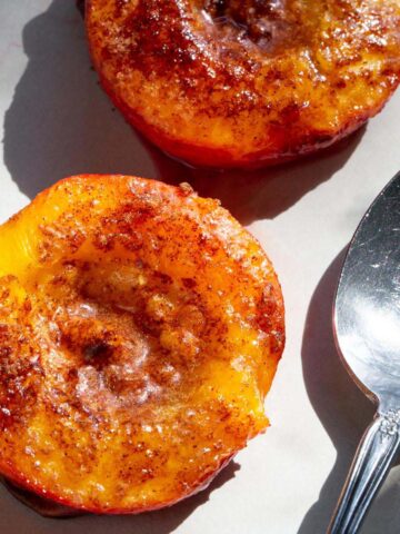 Air fryer peaches