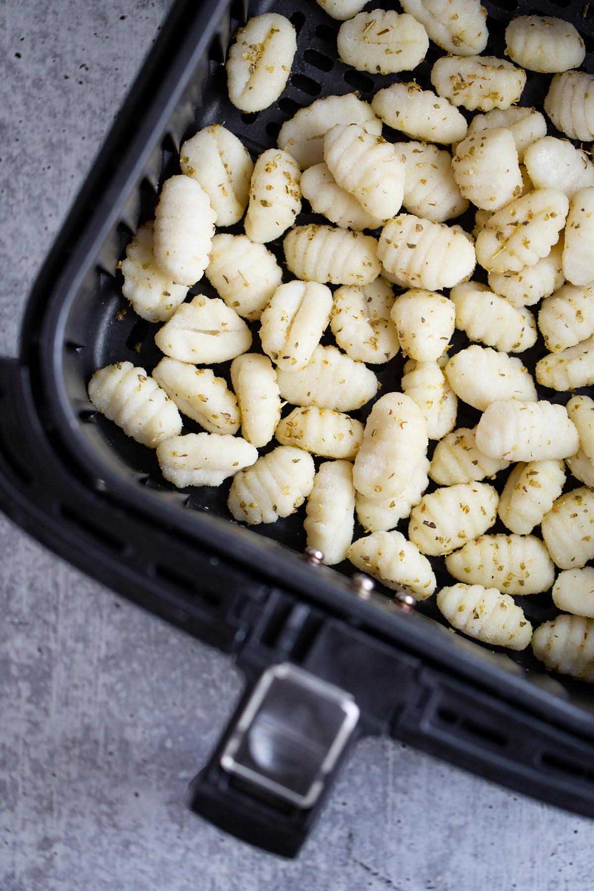 gnocchi in air fryer basket