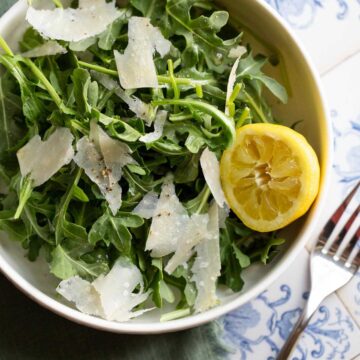 arugula salad with shaved parmesan