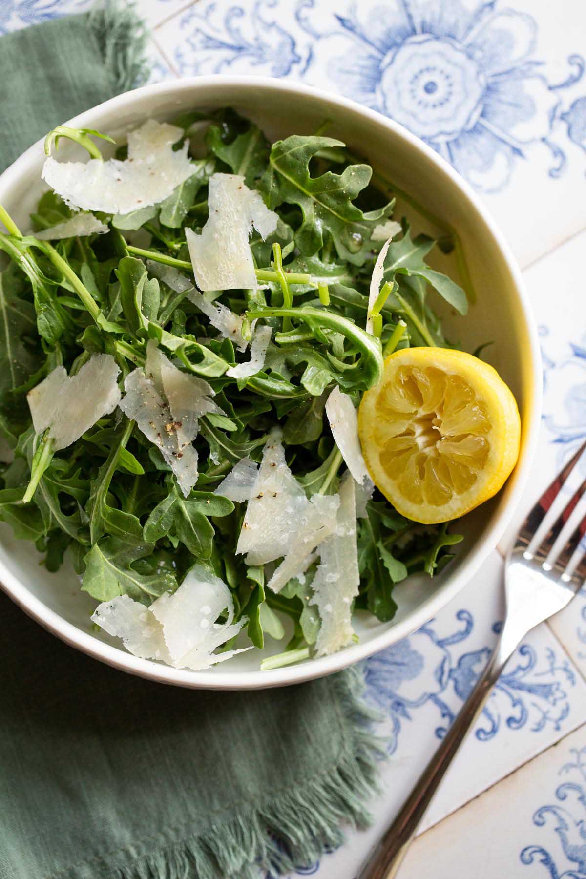 Arugula Salad with Shaved Parmesan - Food Banjo