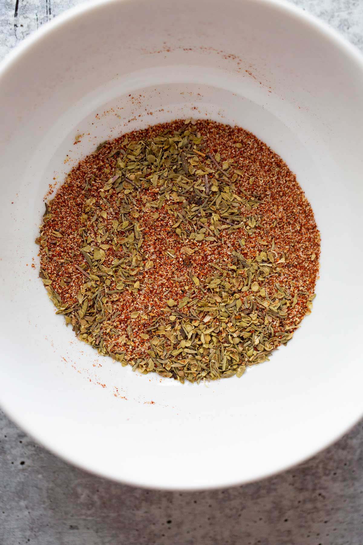 Blackened spice seasoning.