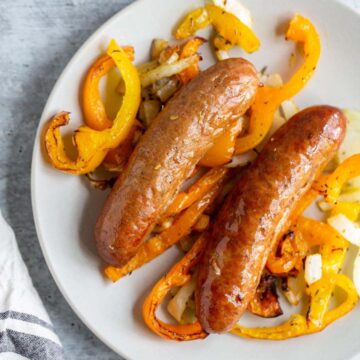 Air fryer sausage and peppers