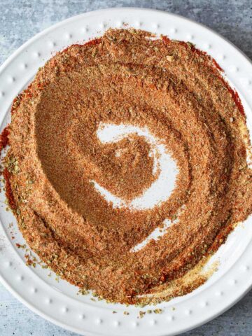 Peri peri seasoning on a plate