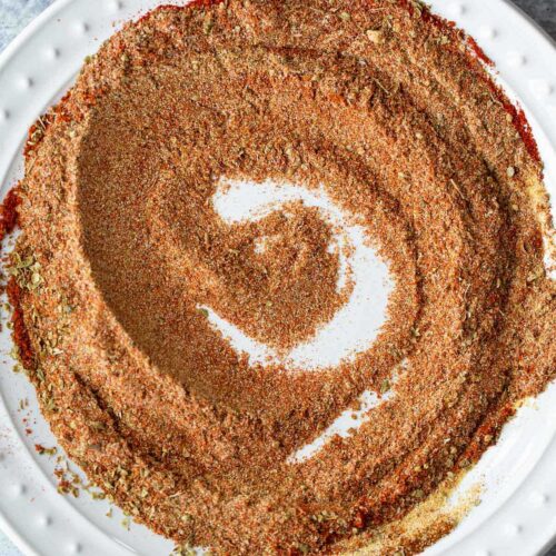 Peri peri seasoning on a plate