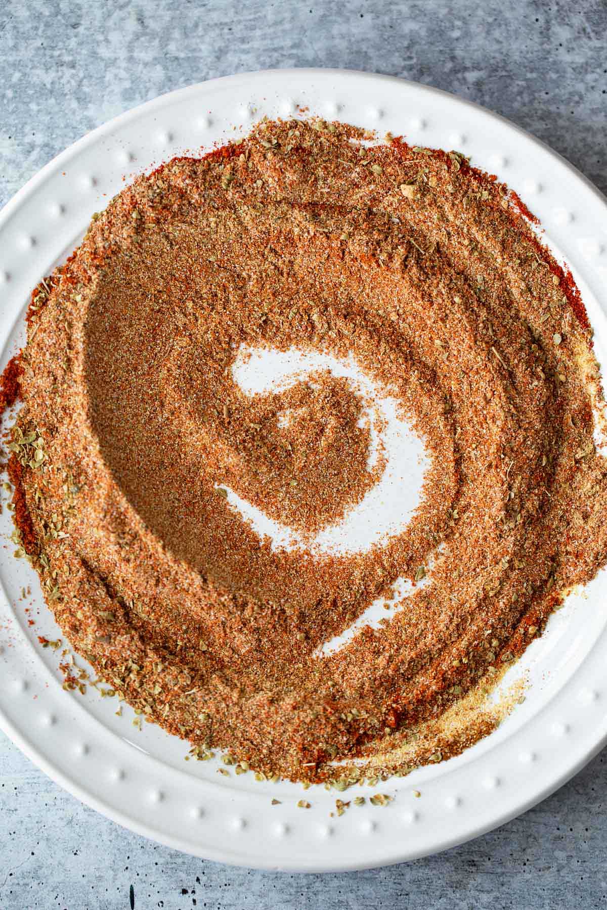 Peri peri seasoning on a plate