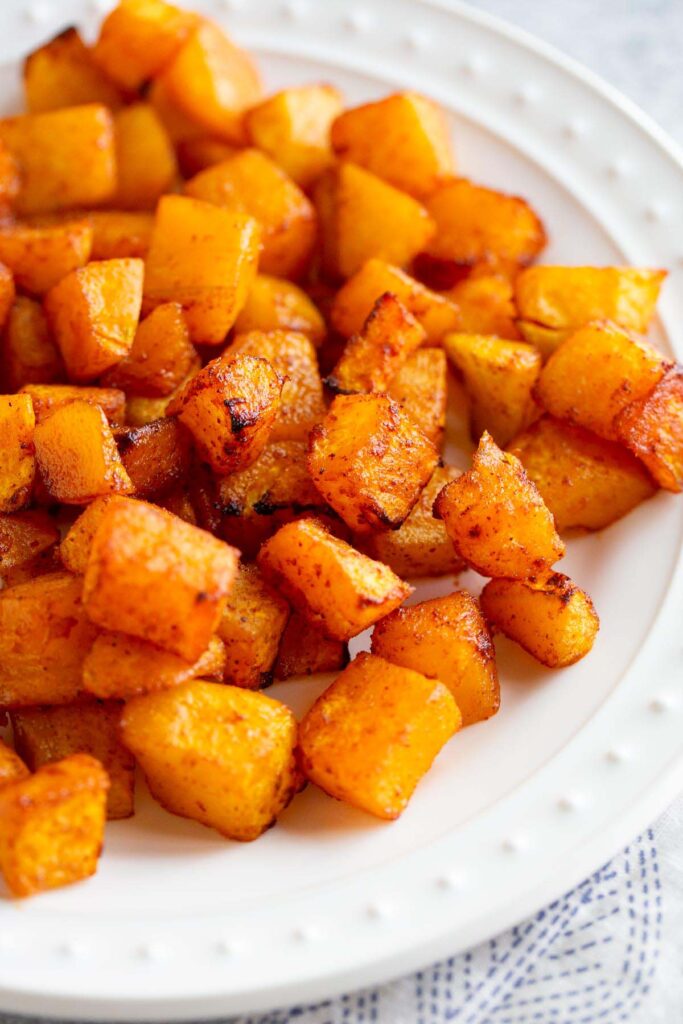 Air Fryer Brown Sugar Butternut Squash Food Banjo